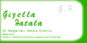 gizella hatala business card